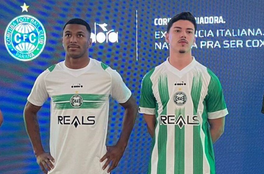  Coritiba apresenta novas camisas com o retorno da Diadora; veja os modelos