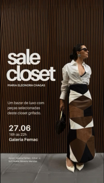  Influencer Maria Eleonora Chagas promove bazar de luxo em Campos