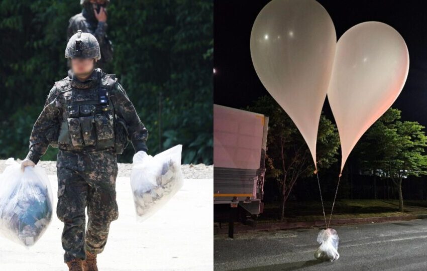  Coreia do Norte volta a enviar balões com dejetos para a Coreia do Sul