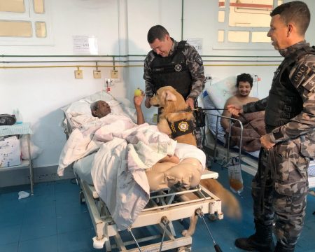  Guarda leva terapia com cães a hospitais e instituições de Campos