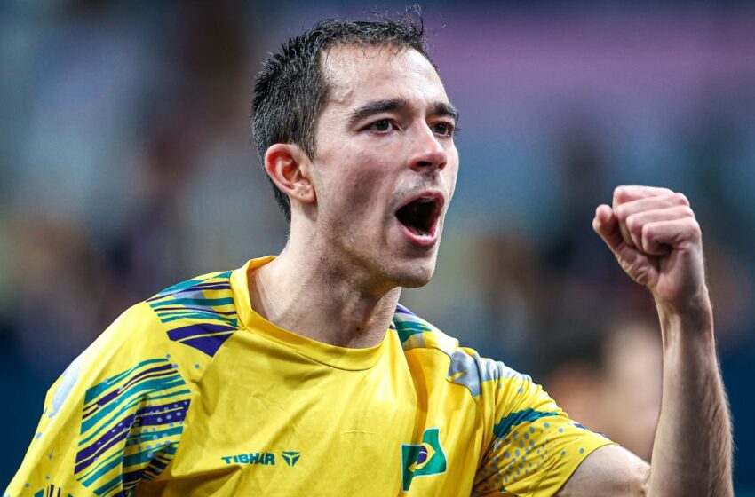  Calderano vence sul-coreano, dá show e fica a uma vitória de medalha em Paris