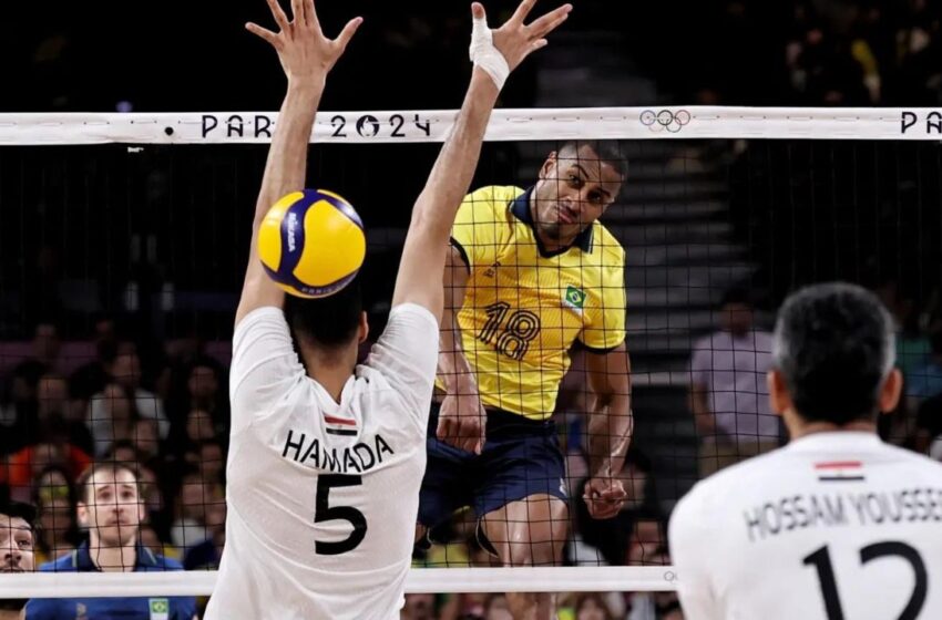  Brasil vence a 1ª, desencanta no vôlei e avança para as quartas em Paris
