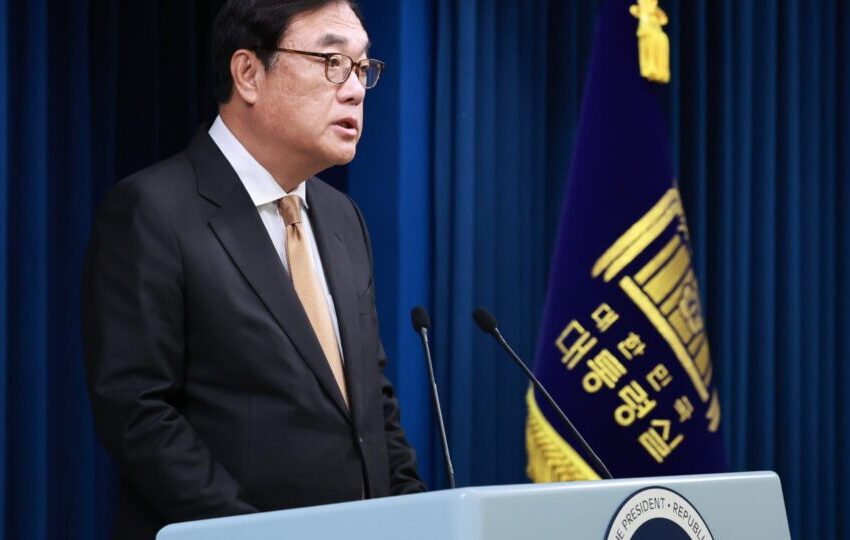  Presidente da Coreia do Sul aceita renúncia de ministro da Defesa e nomeia ex-general para cargo
