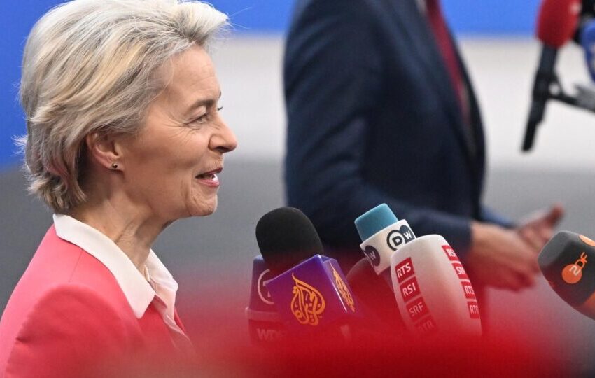  Von der Leyen diz que linha de chegada do acordo UE-Mercosul “está à vista”