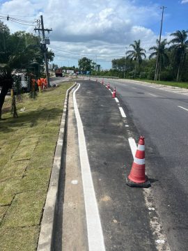  Trânsito de veículos leves é liberado em novo acesso à BR-101/RJ na altura do Trevo do Índio, em Campos