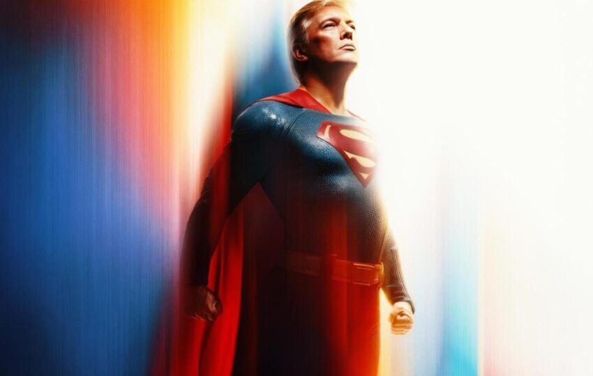  “Verdade”, “justiça”: Casa Branca publica imagem de Trump como ‘Superman’