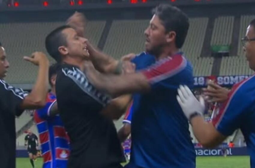  Técnico ex-Athletico troca agressões com treinador do Fortaleza