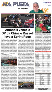  Antonelli vence o GP da China e Russell leva a Sprint Race