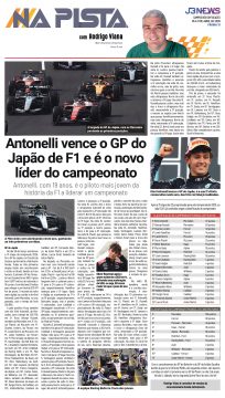 Antonelli vence o GP do Japão de F1 e é o novo líder do campeonato