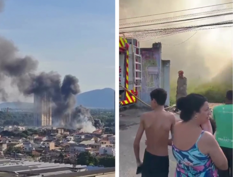 Incêndio é registrado em terreno baldio no Pq. Santo Amaro