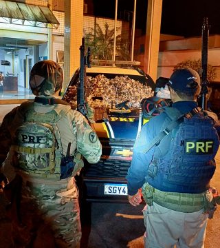  PRF apreende drogas e arma de fogo durante abordagem na BR-101