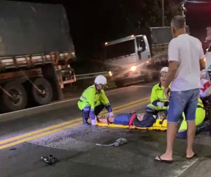  Motociclista morre após ser atingido por motorista alcoolizado na BR-101
