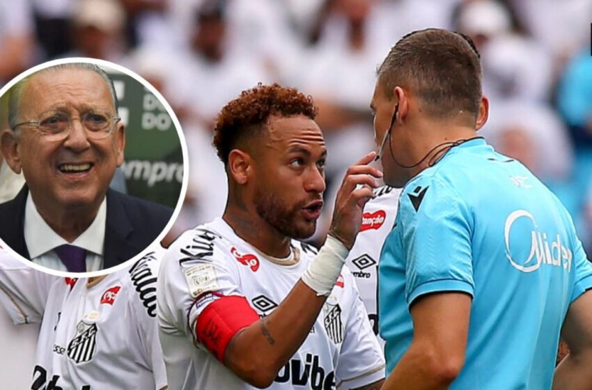  Galvão Bueno critica Neymar e destaca ‘passeio’ do Coritiba: “3 a 0 foi pouco”
