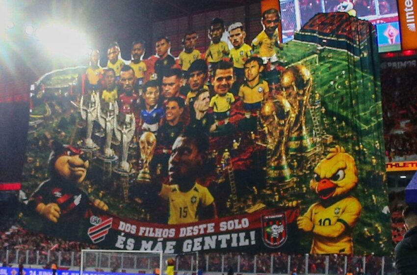 Ídolos do Athletico celebram presença em mosaico da torcida: “Honrado”