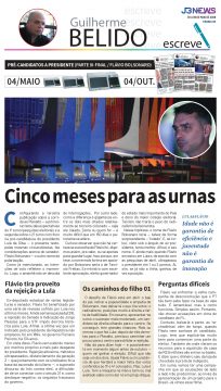  CORRIDA AO PLANALTO: Não há mais tempo para que se desfaça a polarização Lula/Flávio